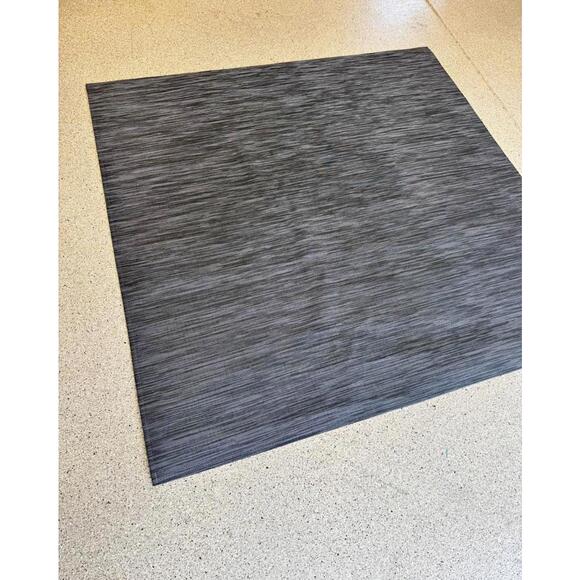 Chilewich Woven Floor Mat “Reed Ash” Chair Mat 63”x63” Charcoal Gray - Picture 1 of 7